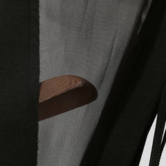 black Side Piece Lace-Up Mesh Bodysuit flat lay with sheer fabric, lace-up side panels, and open bottom cut – pridevoyageshop.com – gay men’s harness, lingerie and fetish wear