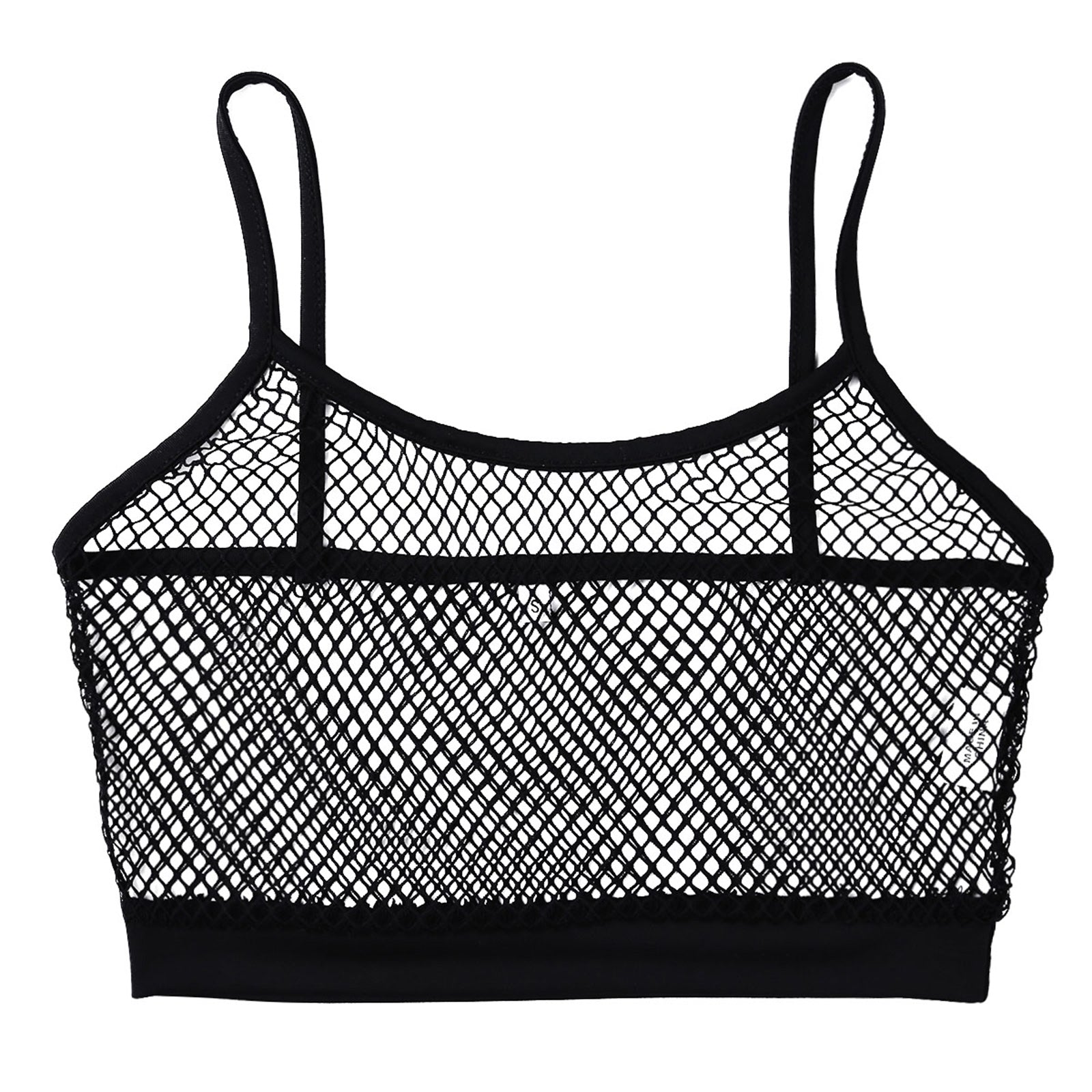 black Signal Boost Fishnet Cami - pridevoyageshop.com - gay men’s harness, lingerie and fetish wear