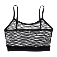 black Signal Boost Fishnet Cami - pridevoyageshop.com - gay men’s harness, lingerie and fetish wear