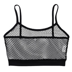 black Signal Boost Fishnet Cami - pridevoyageshop.com - gay men’s harness, lingerie and fetish wear