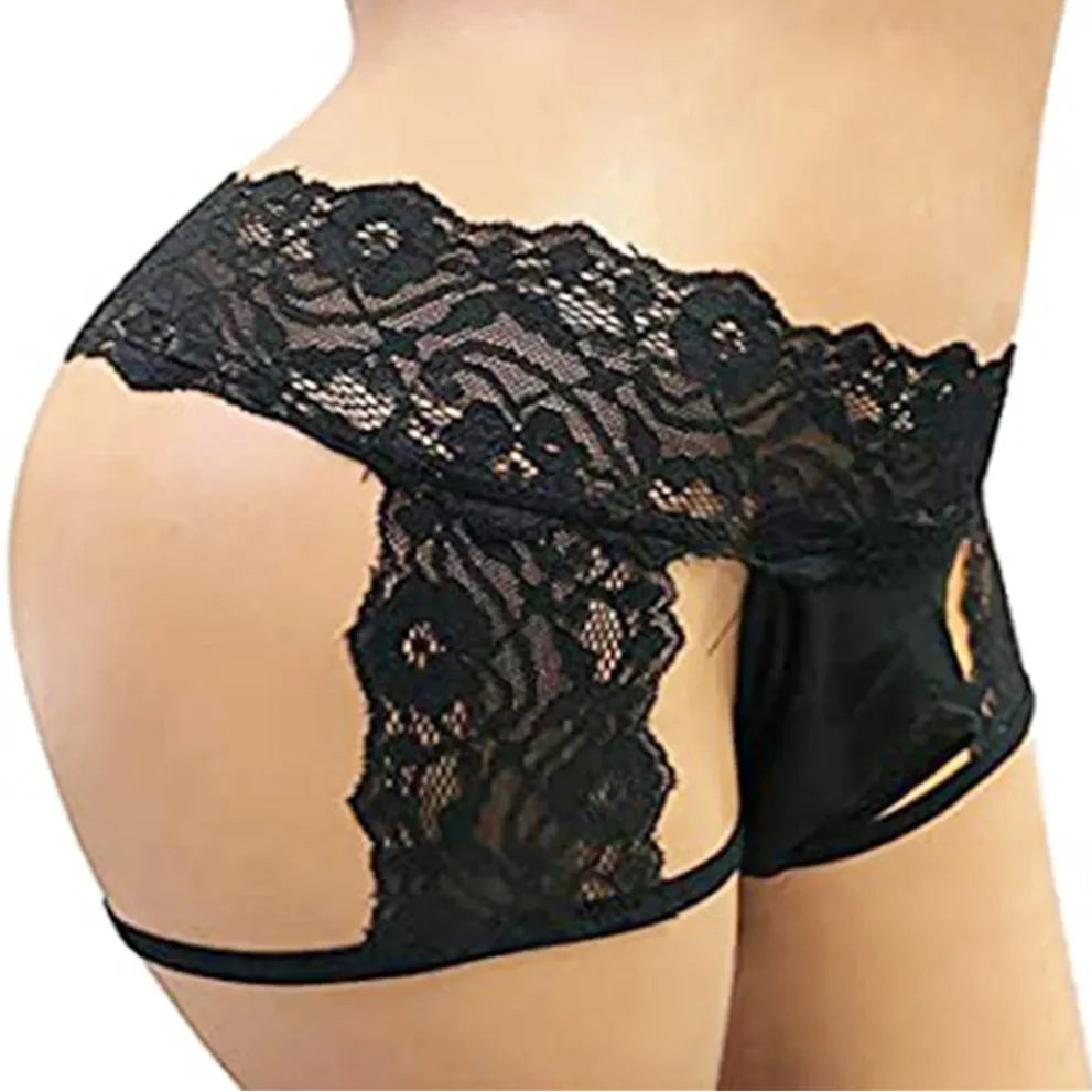 black Sinner’s Lace Garter Thongs  - pridevoyageshop.com - gay men’s thongs, boxers, briefs and jockstraps