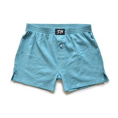 blue DM Untamed Button-Up Boxer Shorts - pridevoyageshop.com - gay men’s thongs, boxers, briefs and jockstraps