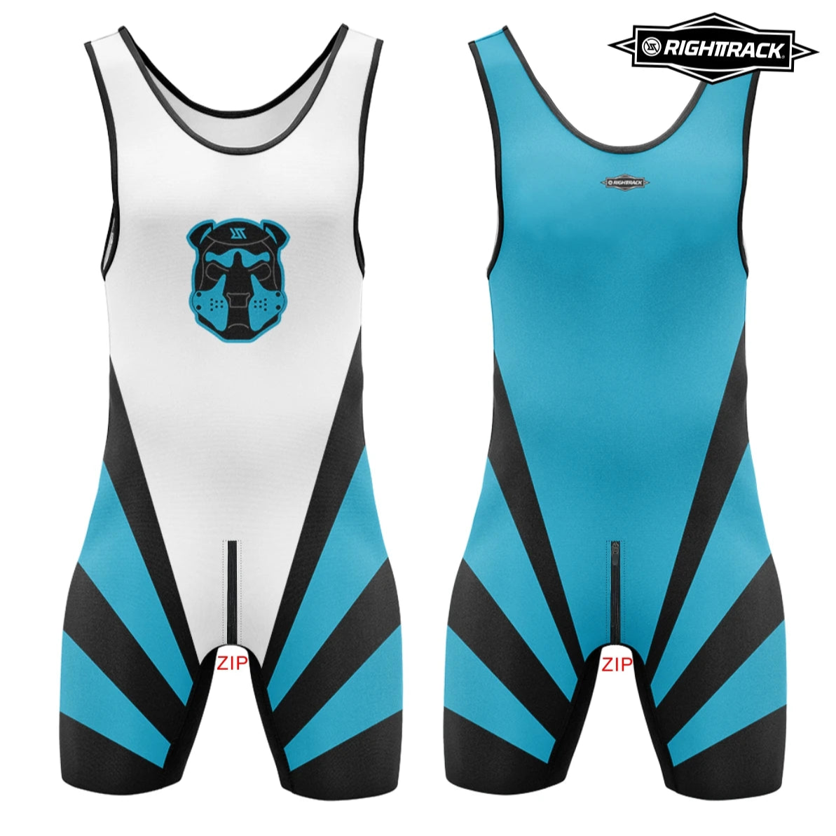 blue Flash Puppy Wrestling Singlet – Zipper Edition from Pridevoyageshop