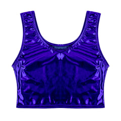blue Liquid Mercury Micro Metallic Vest - pridevoyageshop.com - gay men’s harness, lingerie and fetish wear
