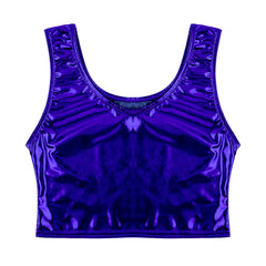 blue Liquid Mercury Micro Metallic Vest - pridevoyageshop.com - gay men’s harness, lingerie and fetish wear
