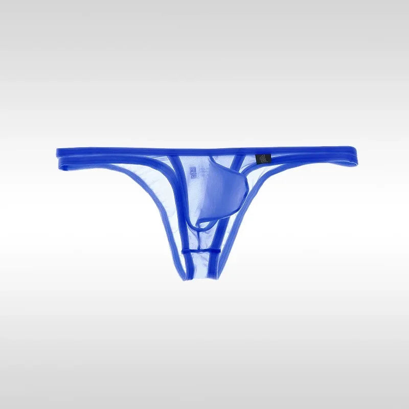 blue Men’s “Barely There” Sheer Mini Brief - pridevoyageshop.com - gay men’s thongs, boxers, briefs and jockstraps