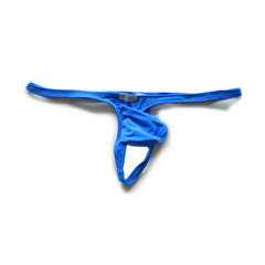 blue Men’s D.M. Pouch Thong - pridevoyageshop.com - gay men’s thongs, boxers, briefs and jockstraps