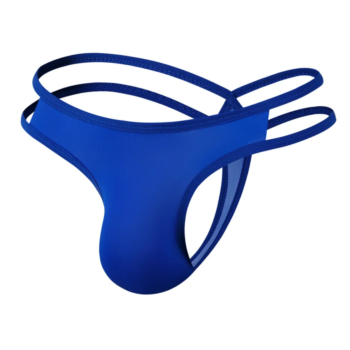 blue Men’s Double-Strap Tease Thong - pridevoyageshop.com - gay men’s thongs, boxers, briefs and jockstraps