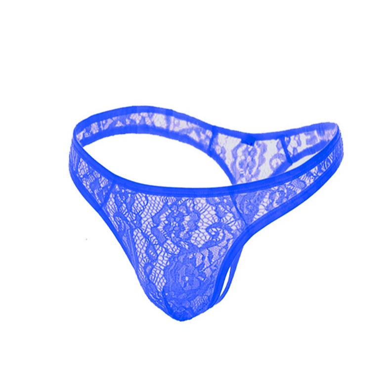 blue Men’s Laced Up & Lethal Thong - pridevoyageshop.com - gay men’s thongs, boxers, briefs and jockstraps