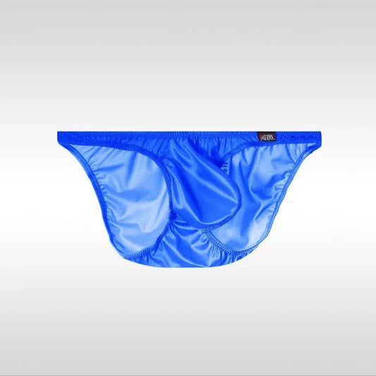 blue Men’s “Slippery Stud” Bulge Bikini Brief - pridevoyageshop.com - gay men’s thongs, boxers, briefs and jockstraps