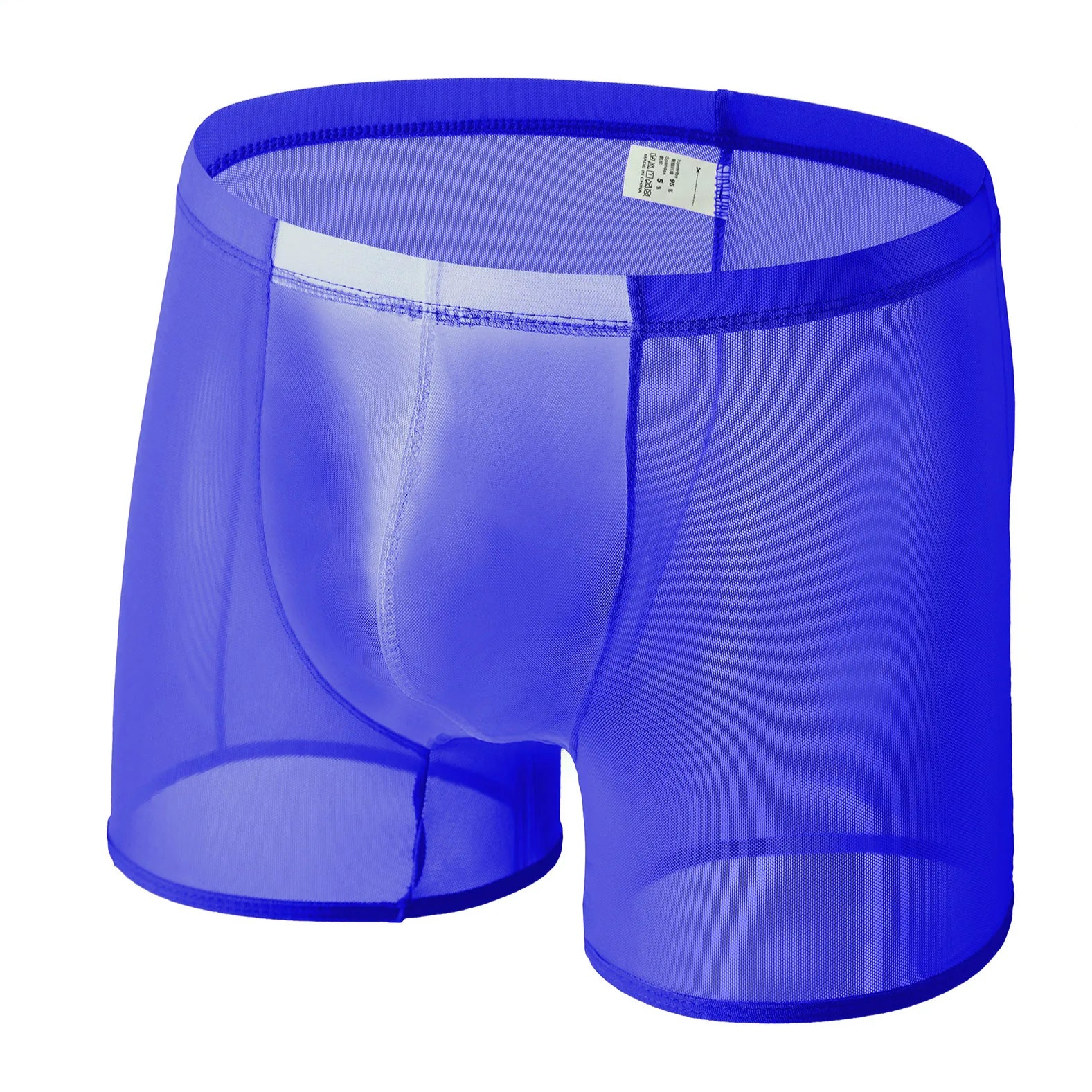 blue Pink Men’s See-Through Mesh Male Power Show Boxers - pridevoyageshop.com - gay men’s thongs, boxers, briefs and jockstraps