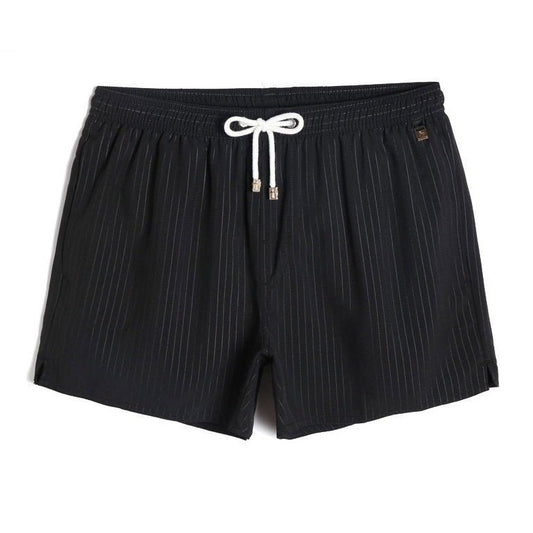 black Ghost Stripe Board Shorts - pridevoyageshop.com - gay men’s underwear and swimwear