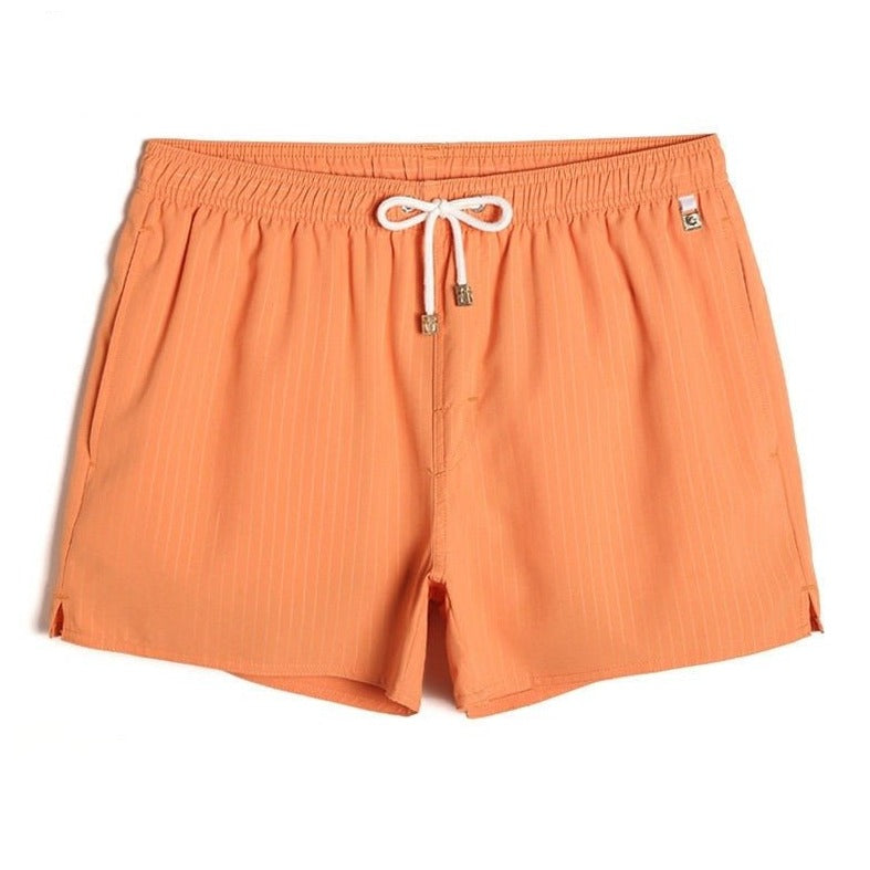orange Ghost Stripe Board Shorts - pridevoyageshop.com - gay men’s underwear and swimwear