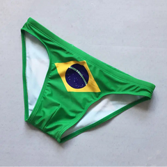 brazil flag Men’s World Tour Bikini Swim Briefs - pridevoyageshop.com - gay men’s sexy swim briefs, trunks, board shorts, and bikinis