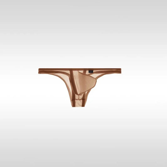 brown Men’s “Barely There” Sheer Mini Brief - pridevoyageshop.com - gay men’s thongs, boxers, briefs and jockstraps