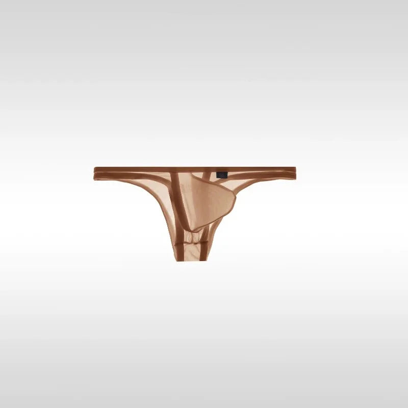 brown Men’s “Barely There” Sheer Mini Brief - pridevoyageshop.com - gay men’s thongs, boxers, briefs and jockstraps