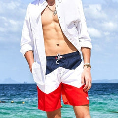 a hot man in red Coastal Charm Board Shorts - pridevoyageshop.com - gay men’s underwear and swimwear