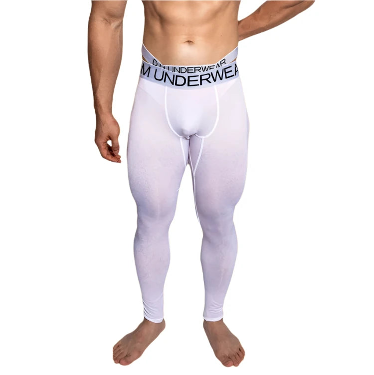 a hot man in white DM Nudism Tights - pridevoyageshop.com - gay men’s thights, leggings, and long underwear