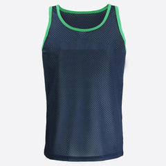 dark blue Daddys Tryout Mesh Tank – pridevoyageshopcom – gay mens clubwear mesh tanks crop tops fashion tops partywear activewear