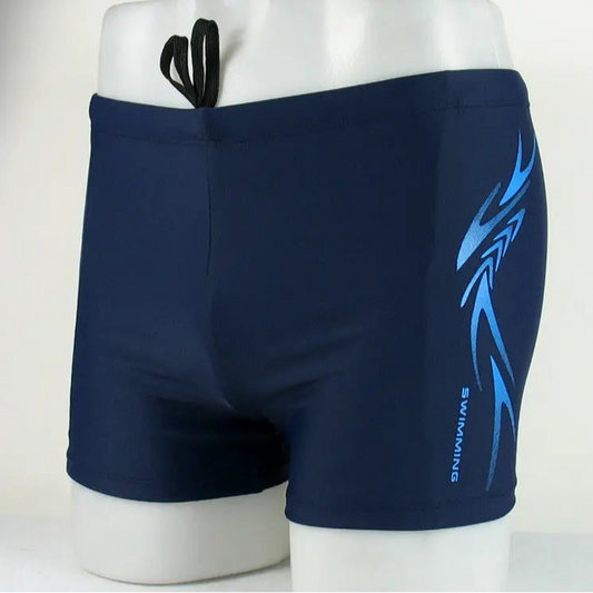 dark blue Men’s Darkroom Alpha Low Rise Swim Trunks - pridevoyageshop.com - gay men’s sexy swim briefs, trunks, board shorts, and bikinis