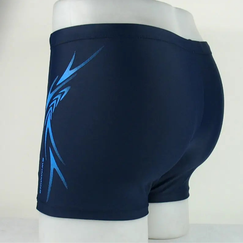 dark blue Men’s Darkroom Alpha Low Rise Swim Trunks - pridevoyageshop.com - gay men’s sexy swim briefs, trunks, board shorts, and bikinis