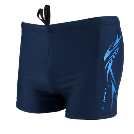 dark blue Men’s Darkroom Alpha Low Rise Swim Trunks - pridevoyageshop.com - gay men’s sexy swim briefs, trunks, board shorts, and bikinis