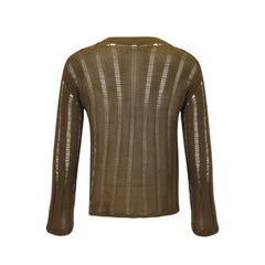 dark brown Trace Knit Sweater - pridevoyageshop.com - gay men’s harness, lingerie and fetish wear