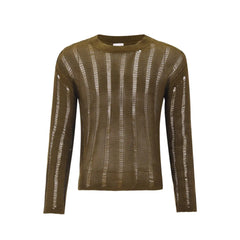 dark brown Trace Knit Sweater - pridevoyageshop.com - gay men’s harness, lingerie and fetish wear