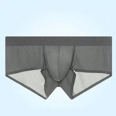 dark gray Backroom Sheer Kink See-Through Boxers - pridevoyageshop.com - gay men’s thongs, boxers, briefs and jockstraps