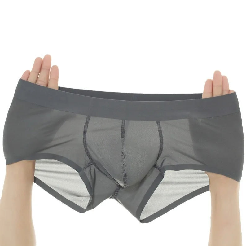 dark gray Backroom Sheer Kink See-Through Boxers - pridevoyageshop.com - gay men’s thongs, boxers, briefs and jockstraps