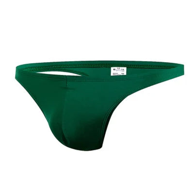 dark green Men’s Fire Island Cabana Swim Bikini Thong – pridevoyageshop.com – gay men’s sexy swim briefs, trunks, board shorts, and bikinis