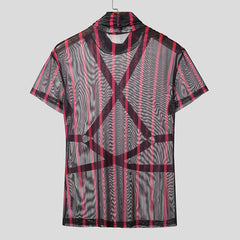 dark pink Lockdown Harness Mesh Top - pridevoyageshop.com - gay men’s harness, lingerie and fetish wear