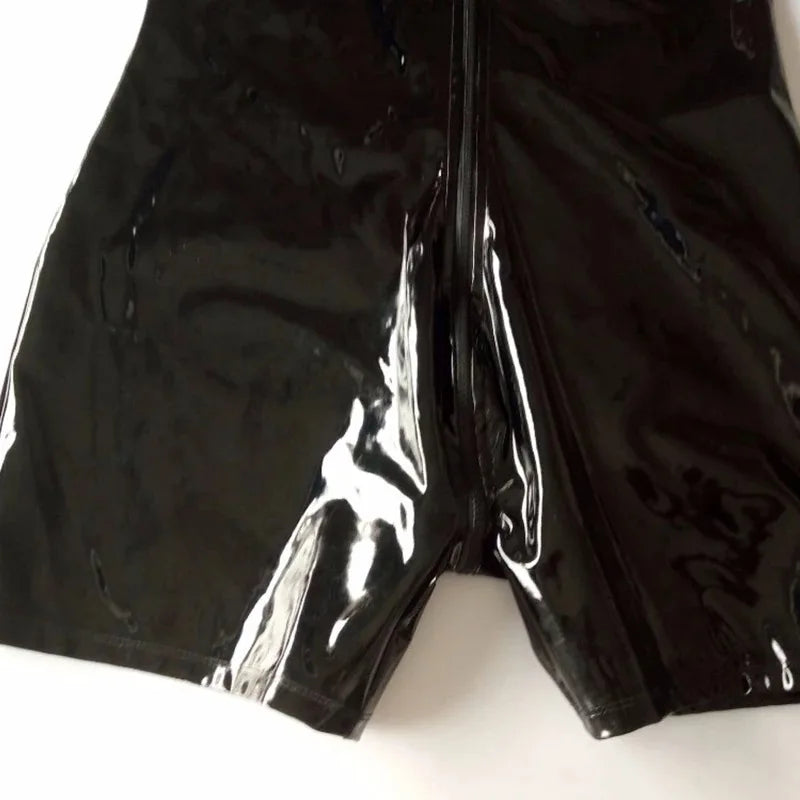 details of Black and Red The Control Wet Look Catsuit - pridevoyageshop.com - gay men's lingerie, bodywear, fetish wear