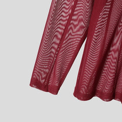 details of Censored Mesh Turtleneck - pridevoyageshop.com - gay men's fashion, clubwear, party outfit