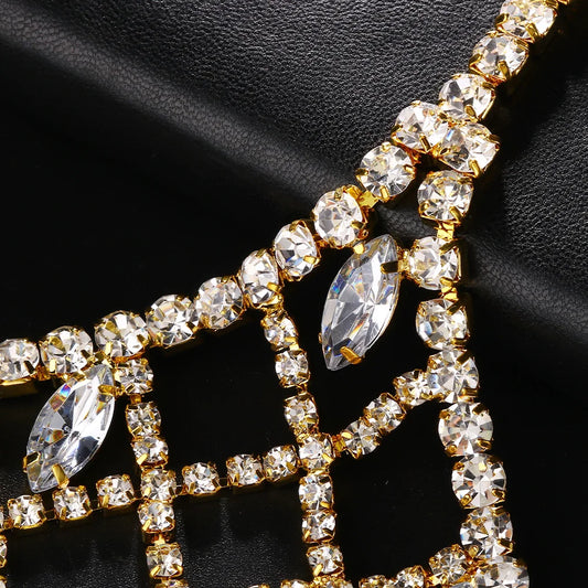 details of Chelsea Showboy Crystal Body Chain - pridevoyageshop.com - gay men's harness, fetish gear, rave outfit
