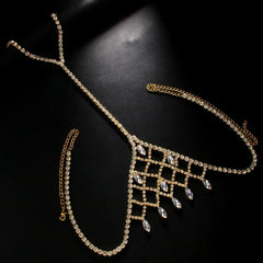 details of Chelsea Showboy Crystal Body Chain - pridevoyageshop.com - gay men's harness, fetish gear, rave outfit