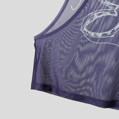 details of Dark Garden Sheer Harness Cami – pridevoyageshop.com – gay men’s harness, lingerie and fetish wear