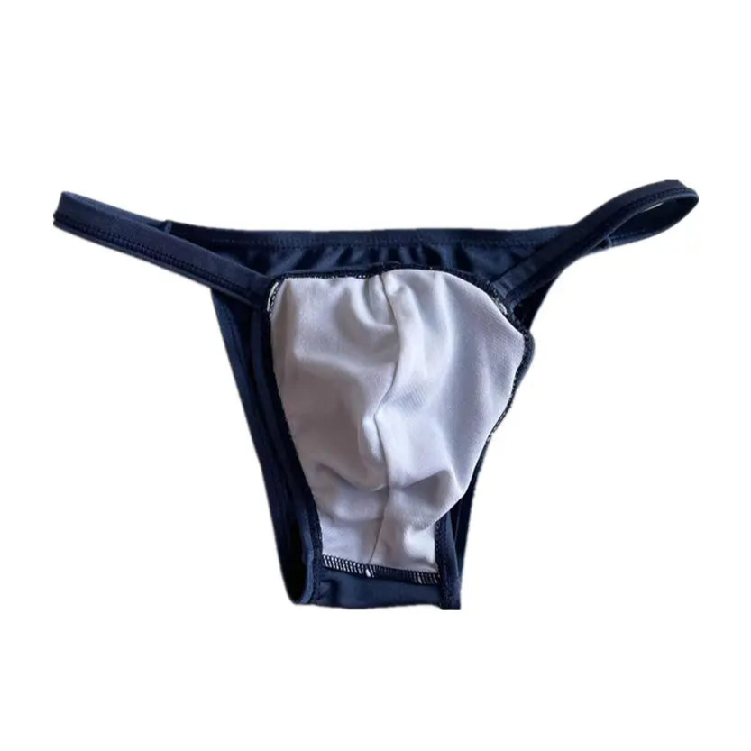 details of Desmiit Men’s Risk It All Half Hip Shiny Micro Swim Bikini - pridevoyageshop.com - gay men’s sexy swim briefs, trunks, board shorts, and bikinis