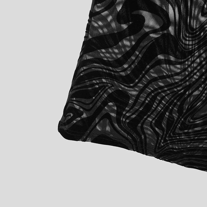 details of Disco Mirage Mesh Top - pridevoyageshop.com - gay men's fashion, clubwear, party outfit