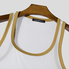 details of Gogo Glaze Mesh Top – pridevoyageshopcom – gay mens clubwear mesh tanks crop tops fashion tops partywear activewear