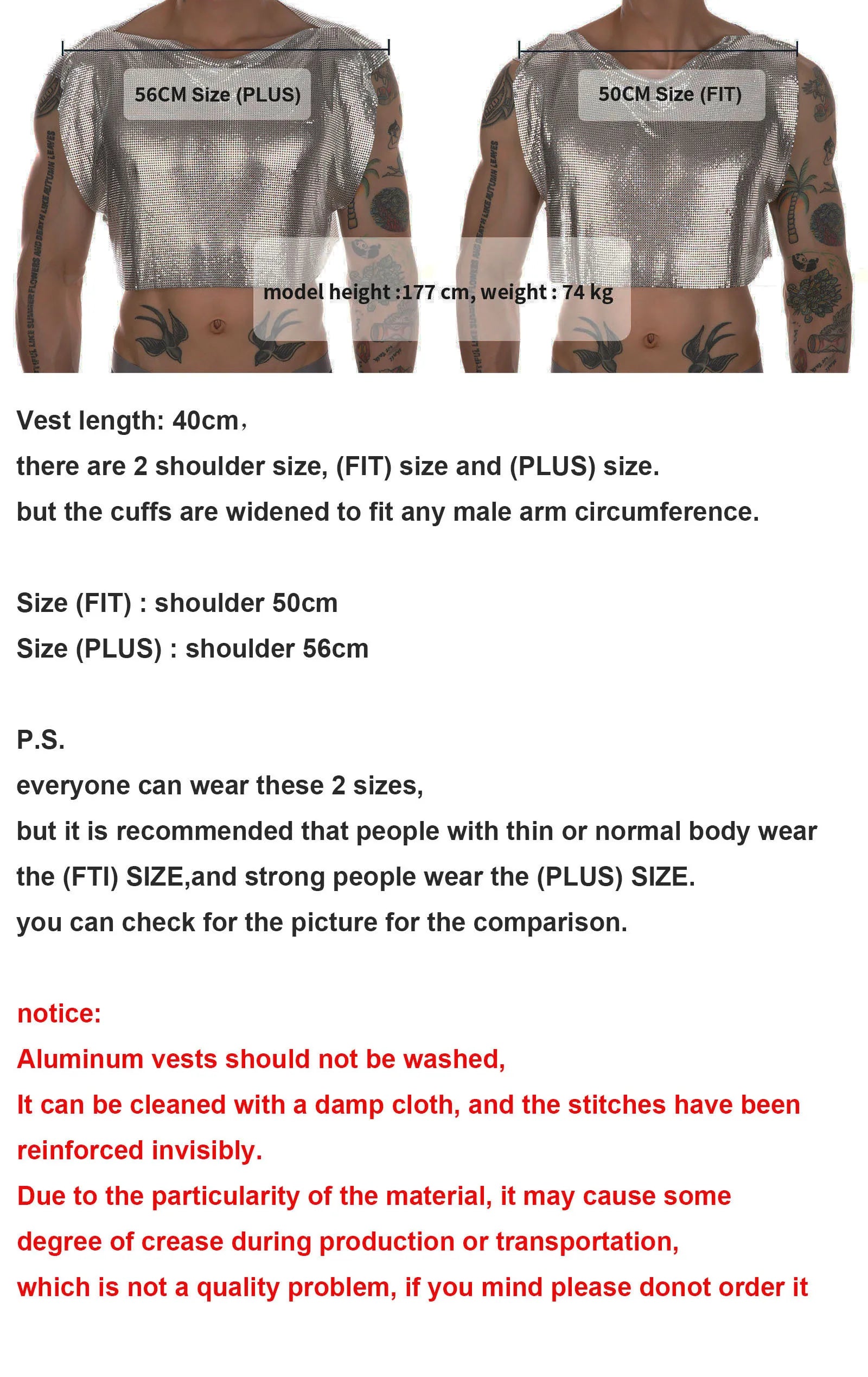 details of Industry Baby Shine Crop - pridevoyageshop.com - gay men's fashion, clubwear, party outfit