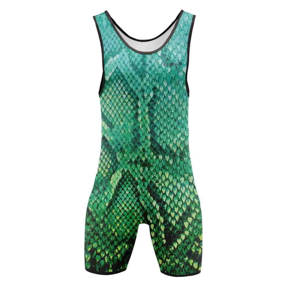 details of Jungle Trouble Men’s Toxic Trait Print Singlet – pridevoyageshop.com – gay men’s harness, lingerie and fetish wear