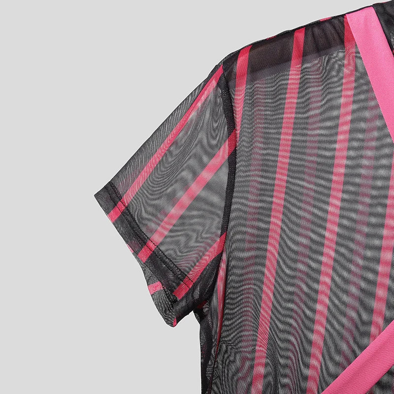 details of Lockdown Harness Mesh Top - pridevoyageshop.com - gay men’s harness, lingerie and fetish wear