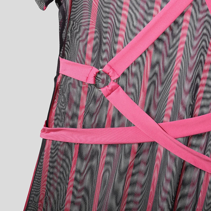 details of Lockdown Harness Mesh Top - pridevoyageshop.com - gay men’s harness, lingerie and fetish wear