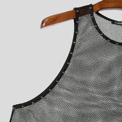 details of Men’s Halo Circuit Sparkle Mesh Tank - pridevoyageshop.com - gay men’s harness, lingerie and fetish wear