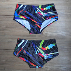 details of Men’s Pride Voltage Low Rise Swim Trunks no pad – pridevoyageshop.com – gay men’s sexy swim briefs, trunks, board shorts, and bikinis
