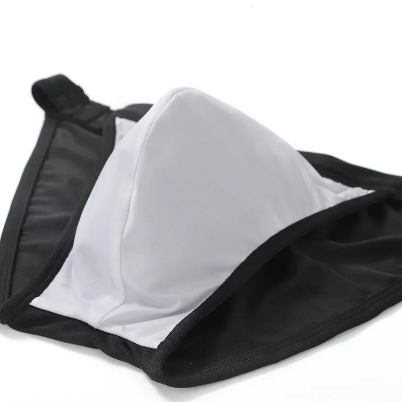 details of Men’s Show Pony Drawstring Swim Briefs - pridevoyageshop.com - gay men’s sexy swim briefs, trunks, board shorts, and bikinis