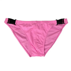 details of Men’s Unclip Me Double Buckle Swim Briefs - pridevoyageshop.com - gay men’s sexy swim briefs, trunks, board shorts, and bikinis