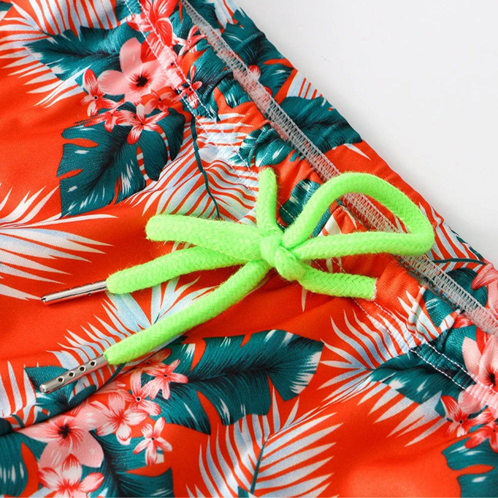 details of Orange Men’s Cockatoo Cove Swim Briefs - pridevoyageshop.com - gay men’s sexy swim briefs, trunks, board shorts, and bikinis