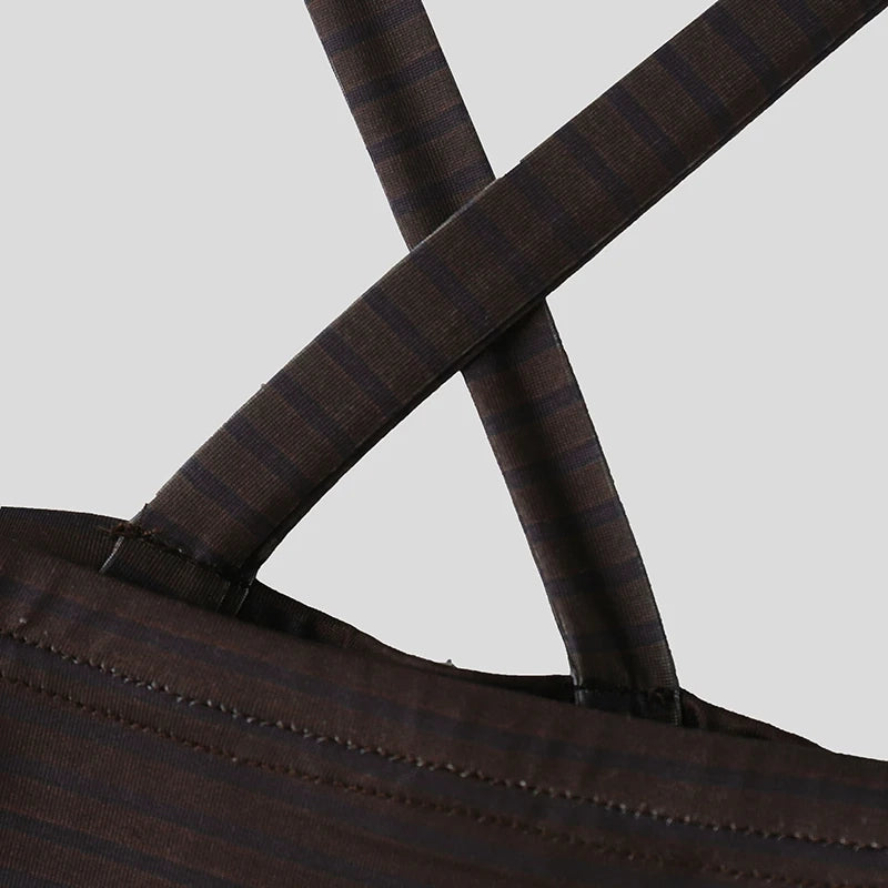 details of Pecs Pass Striped Chain-Strap Halter - pridevoyageshop.com - gay men's fashion, clubwear, party outfit